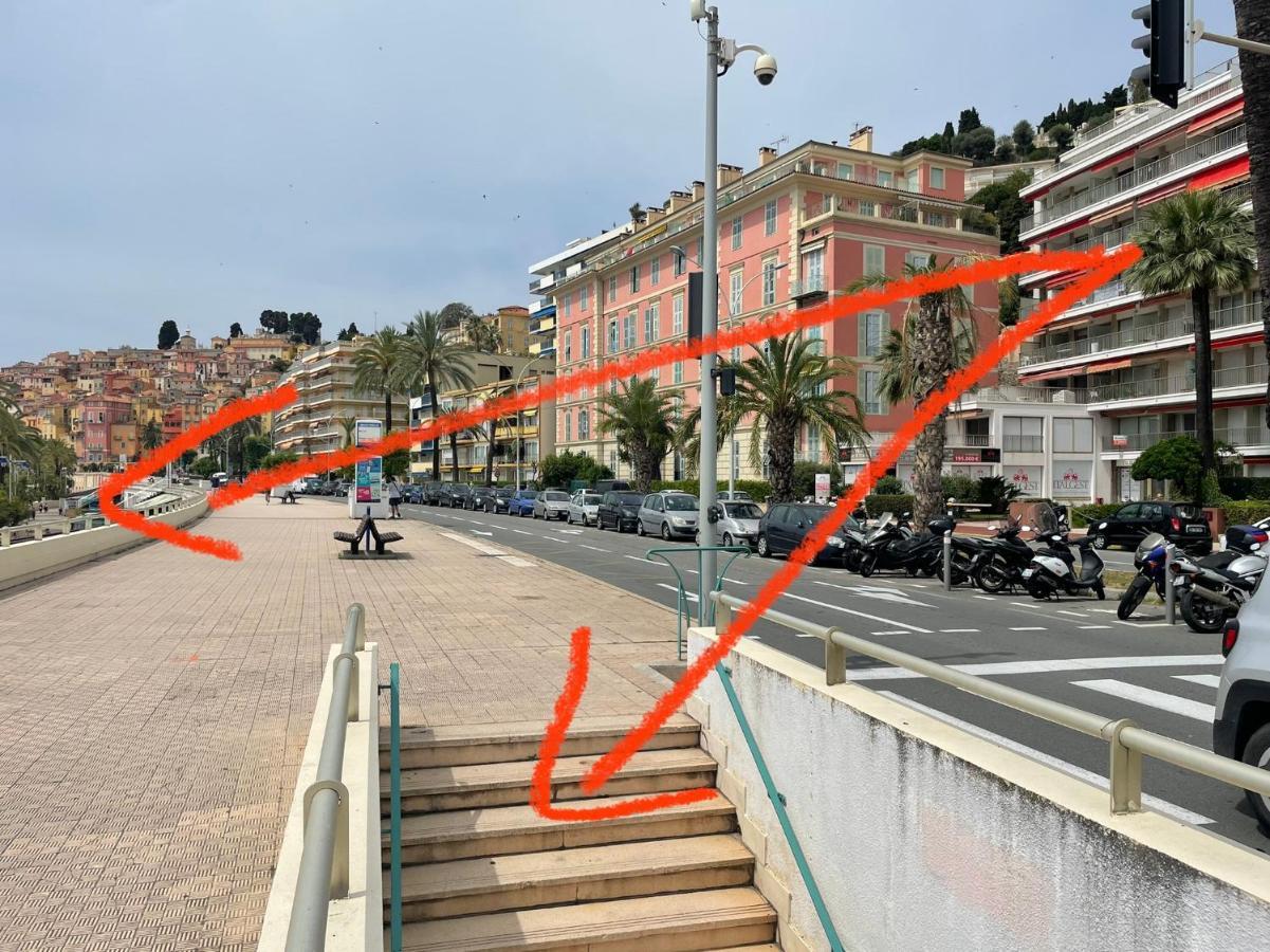 La Room: Seaside Apartment + Terrace + Parking مينتون المظهر الخارجي الصورة